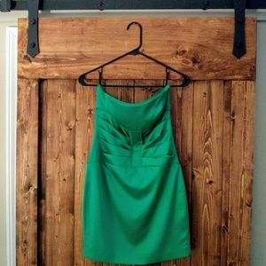 Size Small Emerald Green BeBe Cocktail Mini Dress